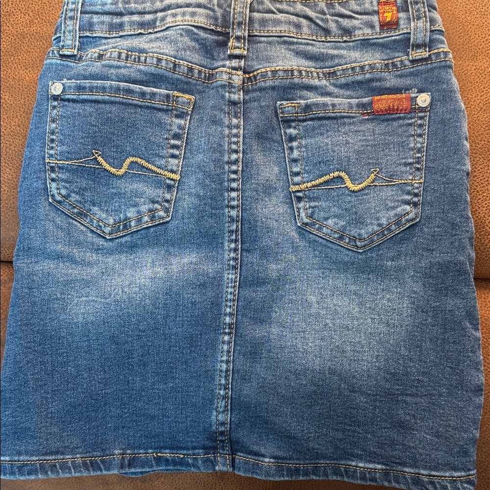 7 For all mankind Stylish Blue Denim Kids Skirt